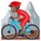Person Mountain Biking - Medium Black emoji on Emojione